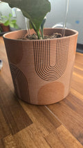 CACHE POT TERRACOTTA GRAPHIQUE