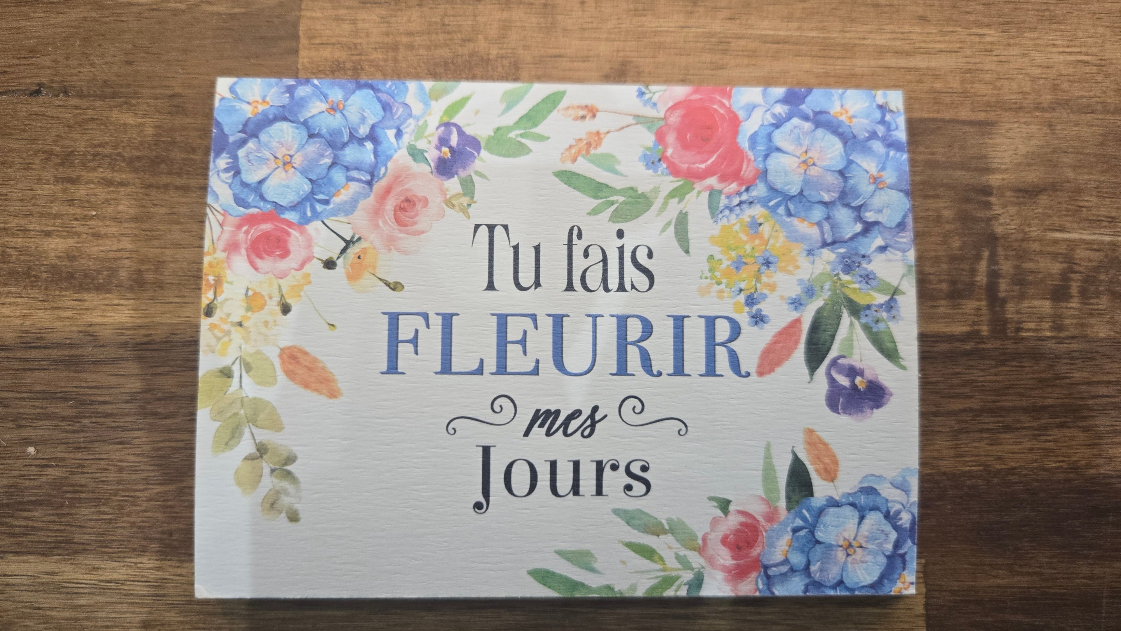 CARTE A MESSAGE