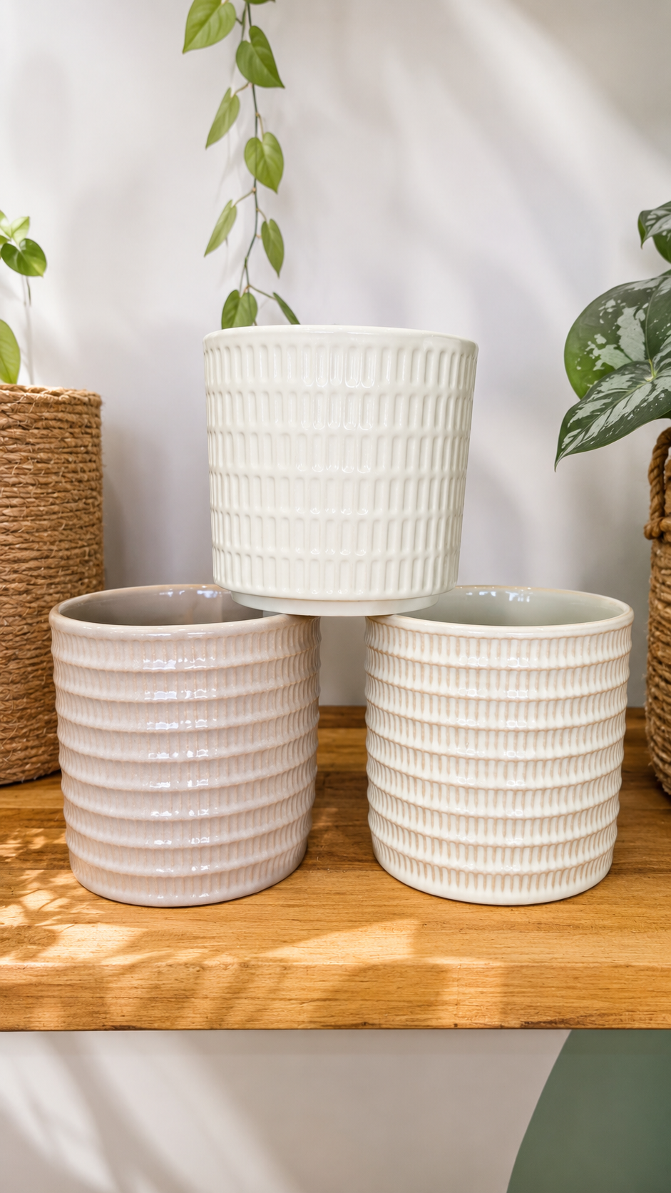 CACHE POT CERAMIQUE 13 CM