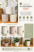 CACHE POT CERAMIQUE 13 CM